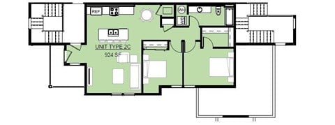 Unit Type 2c at The Woods at Copper Ranch, Hailey, ID, 83333